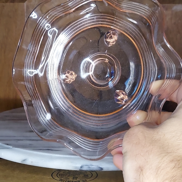 Pink Depression Glass Dish - Picture 4 of 12